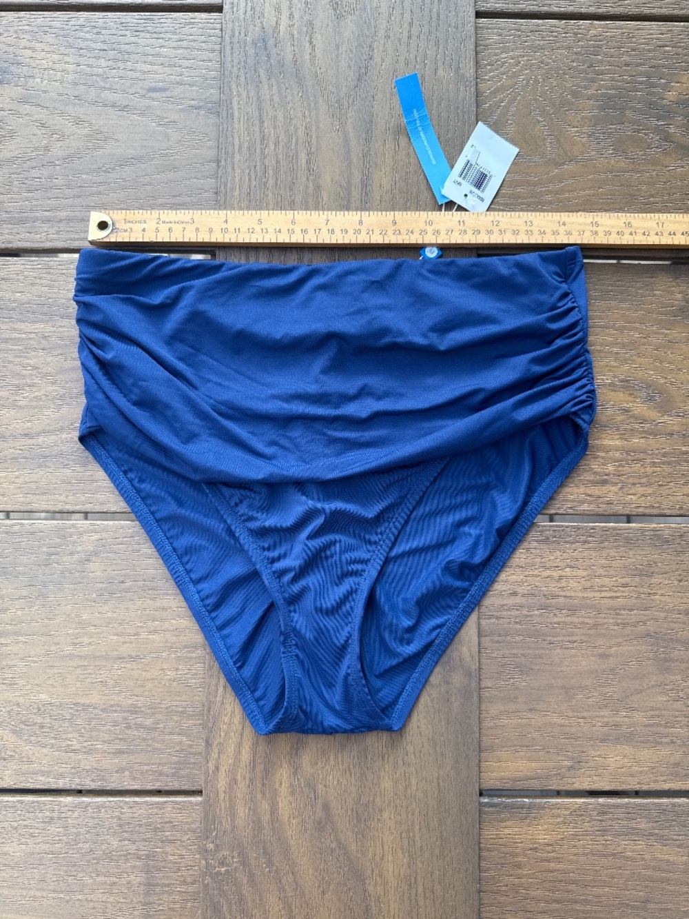 Bleu Rod Beattie Navy Bathingsuit bottom bikini high waist NWT size 12 y2k